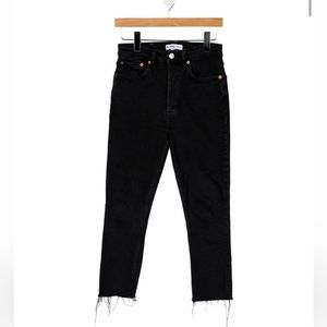 RE/DONE black high rise jeans 26